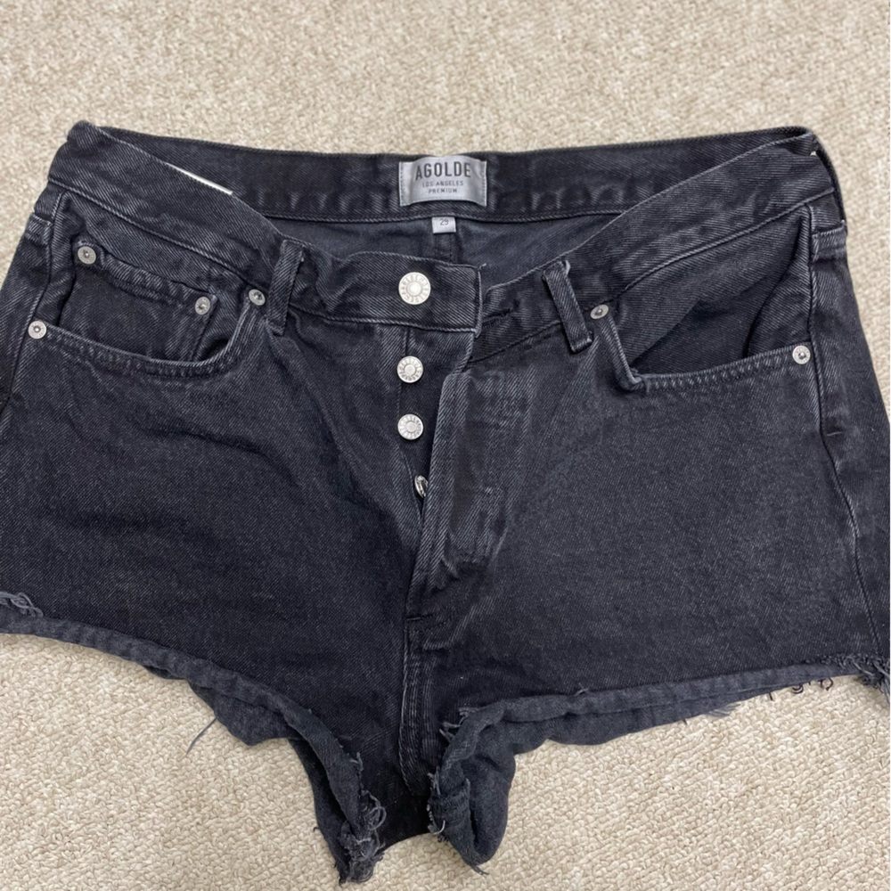 Black AGOLDE size 29 Parker Vintage  cutoff